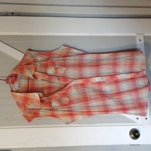 Wrangler sleeveless western shirt